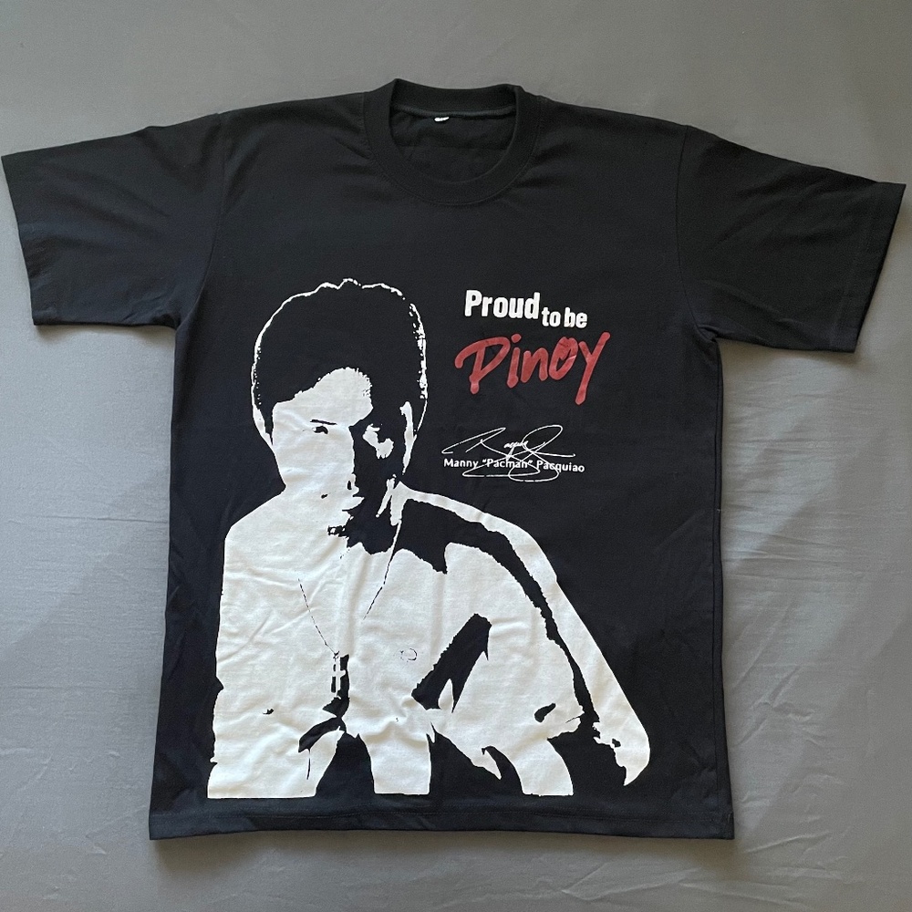 Manny Pacquiao Graphic Tee - “Proud to be Pinoy” GMA Pinoy TV - Men’s Size M